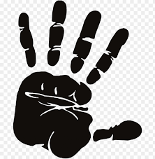 Find high quality handprint clipart, all clipart images can be downloaded for free for personal use only. Handprint Clip Art At Clker Hand Print Clipart Black And White Png Image With Transparent Background Toppng