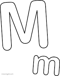 Alphabet letter m coloring page. Letter M Coloring Pages Coloringall