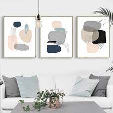 Pollyanna wall art (set of 3). Geometric Abstract Scandi Print Set Of 3 Geometric Modern Art Etsy In 2021 Pink Grey Wall Art Pink Wall Decor Modern Geometric Art