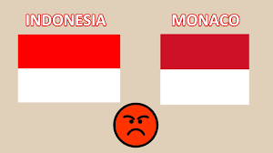 Indonesia vs poland, polish smoky mystic flags placed side by side. The Indonesia Monaco Flag War Youtube