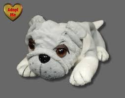 Black And White Bulldog Stuffed Animal Plushland Laying Grey White Bulldog Puppy Dog Stuffed Plush Beanie Animal 6 5in Plushland Bulldog Puppies White Bulldog Dogs And Puppies