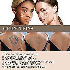 Simply mix the amount of the light and dark color paste according to how it matches your skin color to. Glossiva Tattoo Concealer Skin Concealer Waterproof For Dark Spots Scars Vitiligo And More Tattoo Cover Up Makeup Use On Body For Legs For Men And Women Buy Online
