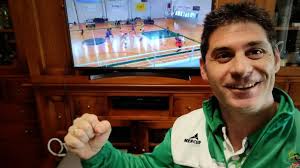 Es la primera vez que veo a mi nieto desde Navidad"