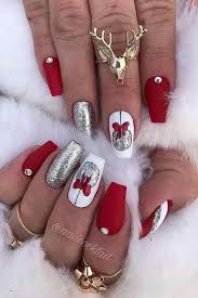 The hottest trends and colors for nails in 2020 including fluo nails, rainbow, classy, bright ombre and simple pretty styles nails too. Pin By Riveramimi On Nails Red Christmas Nails Christmas Gel Nails Chistmas Nails