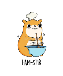 Ham Stir Animal Pun Sticker By Punnybone Cute Doodles Animal Puns Funny Drawings