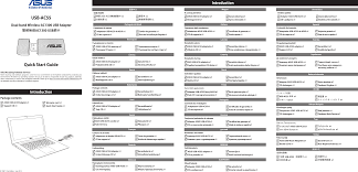 Check spelling or type a new query. Usbacru00 Dual Band Wireless Ac1300 Usb Adapter User Manual Asus Usb Ac57 Qsg 12x12cm Asustek Computer