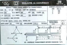 3 Phase Dry Type Transformer 480 208 Wiring Diagram Wiring