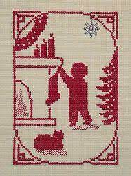 Maybe you would like to learn more about one of these? Handblessings Christmas Memories Silhouette Boy Hanging The Stocking Cross Stitch Alphabet Patterns Xmas Cross Stitch Cross Stitch Patterns Christmas