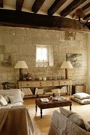 Exposed Stone Wall Ideas49 House Interior Home French Country House