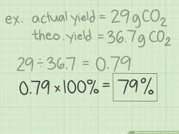 the best way to calculate percent yield in chemistry wikihow