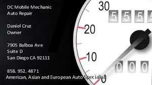 Visa check card d&l auto care san diego ca mc. Dc Mobile Auto Repair San Diego Reader