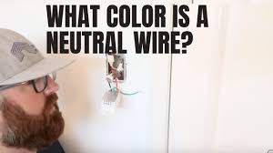These electrical color codes specify the function of each wire in a given circuit. What Color Is A Neutral Wire Youtube
