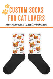 Rock the coolest custom socks in town! Personalized Cat Face Socks Cat Lover Gift Custom Photo Socks Funny Personalized Gifts Cat Socks Pet Socks In 2020 Funny Personalised Gifts Cat Lover Gifts Cat Gifts