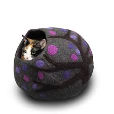 We've rounded up our favorite caves and cocoons and here really is something for everyone. Wool Cat Cave And Bed Eco Kitty Cave Eco Friendly Petsep Com