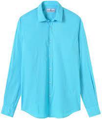 Sublimez votre look quotidien avec nos chemises pour homme. Chemise Homme Manches Longues Unie Turquoise Slimfit Europann