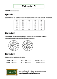 Aprende Aqui La Tabla Del 5 En Tablasdemultiplicar Com Tablas De Multiplicar Tabla Del 5 Tablas De Multiplicacion