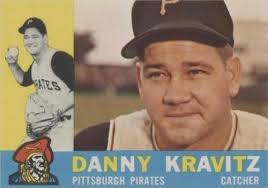 1961 Topps #166 Danny Kravitz Cincinnati Reds EX-EXMINT Pack Fresh