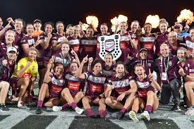 The teams have played each other annually since 1999 with the 2020 game being the third played under the state of origin banner. Queensland Maroons Beat New South Wales Blues 24 18 To Win Women S State Of Origin Abc News