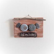 Tableau Bois Flotte Et Galets Ici On Bulle Etsy Bottle Opener Wall Driftwood Wood