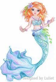 mermaid design drawn by luliet dessin coloriage de point art