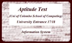 Learn more about studying at university of colombo including how it performs in qs rankings, the cost of tuition and further course information. Aptitude Test University Of Colombo School Of Computing University Entrance 17 18 Teacher