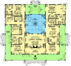 Plan 81384w Open Courtyard Dream Home Plan Pool House Plans Mediterranean House Plans Courtyard House Plans
