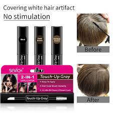 If ur hair is black or dark brown it will go a wierd colour but if your hair is a regular mousey brown or lighter it wont go weird. One Time Hair Dye Instant Gray Root Pen Dye Black Hair 2 In 1 Easy To Apply 2 Brush Heads Dark Brown Touch Up Dye White Hair Hair Color Aliexpress
