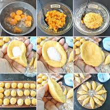 Tak perlu sukatan pun, agak agak adunan ubi dan tepung gandum dah melekat di bekas, dah boleh digentel, kira ok lah. Kuih Tradisi Cek Mek Molek Qasey Honey