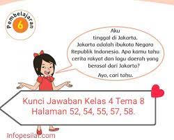 Kunci jawaban tema 1 kelas 4 sd halaman 3 4 5 6 7 8 9 11 12 13 14 15 indahnya kebersamaan, buku tematik. Kunci Jawaban Buku Tematik Siswa Kelas 4 Tema 8 Subtema 1 Pembelajaran 6 Halaman 52 54 55 57 58 Info Pesilat