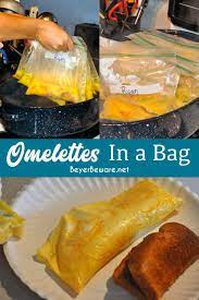 No Mess Camping Omelettes In A Bag Beyer Beware