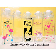 Stella studio 11 dec, 2020. Stylish Milk Carton Shaped Water Bottle Shopee Philippines