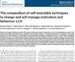 Here you can find compendium example sentences. Nelli Hankonen Sur Twitter 1 Out Today In Naturehumbehav The Compendium Of Self Enactable Techniques To Change And Self Manage Motivation Behaviour V 1 0 Thread Follows Https T Co D7yvnqctmy Https T Co Qymz2chsdd