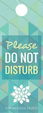 The hanger sign on front room 3d rendering. Hotel Do Not Disturb Door Hanger Template Mycreativeshop