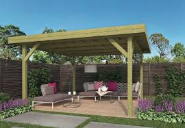 This simple pergola's clean lines define an outdoor space and give you a structure to hang patio. Large Modern Gazebo 4 55m X 4 55m Timber Kit Buildings