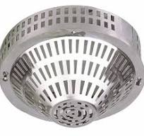 SAFETY TECHNOLOGY INTERNATIONAL Smoke Detector Guard: Stainless Steel, 8 in Overall Dp, STI-8230-SS