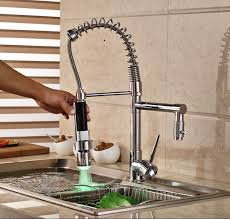 By delta (1292) top rated. Chrome Finish Led Light Kitchen Faucet Hot Cold Water Coil Spring Deck Mount Mixer Tap One Hole In Ki Kitchen Faucet Brass Kitchen Faucet Cheap Kitchen Faucets