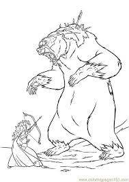 Brave Coloring Pages Disney Coloring Pages Cartoon Coloring Pages Bear Coloring Pages