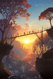 Follow Me Trashy Senpai Follow Trashysenpai Wallpapers 4k Free Iphone Mobile Games Fantasy Landscape Anime Scenery Environment Concept Art