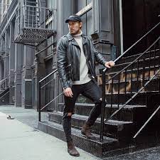 40 Casual Winter Work Outfit Ideas Featuring Men S Boots Leather Jacket Leather Jacket Outfits Winter Outfits For Work