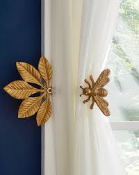 Black And Gold Curtain Tie Backs Gold Bee Tieback And Hook J D Williams In 2020 Bee Room Gold Bee Tieback
