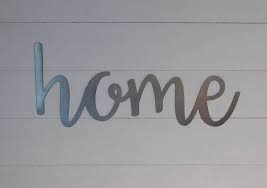Home Sign Metal Home Sign Rustic Word Art Sign Housewarming Etsy Word Art Sign Home Signs Metal Homes