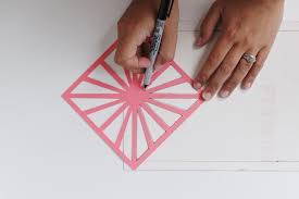 Diy Midcentury Modern Table Runner By Mandy Pellegrin For Oh So Beautiful Paper In 2020 Modern Table Runners Mid Century Modern Table Modern Table