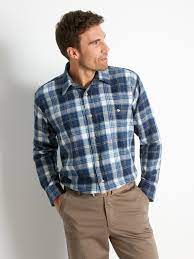 La chemise en flanelle homme : Chemise En Flanelle Epaisse Honcelac Homme Daxon