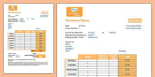 Private Tutoring Invoice Template