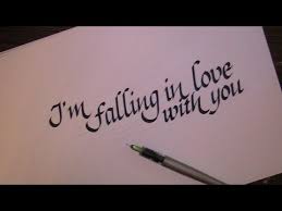 Have them write notes in white crayon. Cursive Letters How To Write Calligraphy Letters Love Youtube