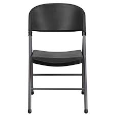 Black Plastic Folding Chair With Charcoal Frame Showtime Event Supplies Plastic Folding Chairs Metal Folding Chairs Folding Chair