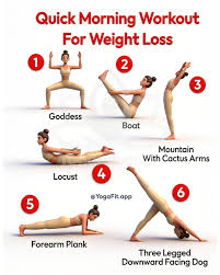 Quick Morning Workout for Weight Loss 🔥 #yoga #yogafit #weightloss  #fitness #hotyoga