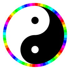 Download Rainbow Around Yinyang Icons Png Free Png And Icons Downloads