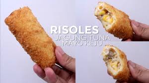Risoles Jagung Tuna Mayo Keju Corn Tuna Mayo Cheese Rolled Crepes Youtube