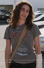 Fiona S Gray Ac Dc Print Tee On Shameless Shameless Shameless Tv Show Shameless Show